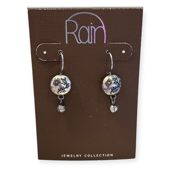 Rain Jewelry - RAIN Engraved Silver Earrings NWT